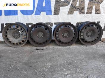 Стоманени джанти за Volkswagen Golf IV Hatchback (08.1997 - 06.2005) 16 цола, ширина 6.5 (Цената е за комплекта)