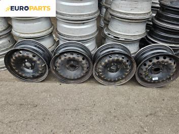 Стоманени джанти за Fiat Punto Grande Punto (06.2005 - 07.2012) 15 цола, ширина 6 (Цената е за комплекта)